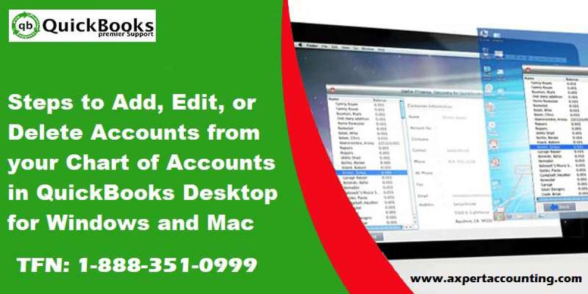 How to create, edit, or delete account in QuickBooks desktop?